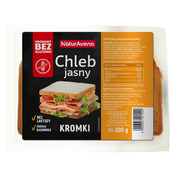 Chleb Jasny Krojony Bezglutenowy (6 szt x 200 g)