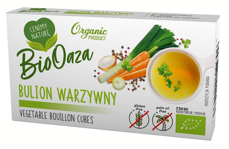 Bulion - Kostki Warzywne Bez Dodatku Cukrów Bezglutenowe Bio (6 X 11 G) (3 szt x 66 g)