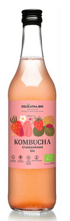 Kombucha Truskawkowa BIO 500 ml