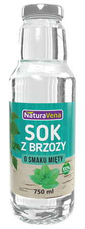Sok z Brzozy o Smaku Mięty (5 szt x 750 ml)