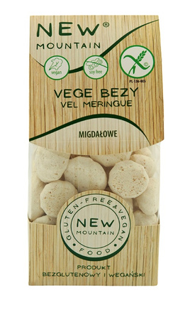 Bezy Wegańskie Migdałowe Bezglutenowe (2 szt x 70 g)