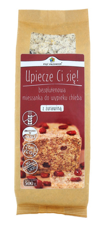 Mieszanka Do Wypieku Chleba Z Żurawiną Bezglutenowa 500 g