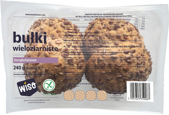 Bułki Kajzerki Wieloziarniste Bezglutenowe (4 Szt.) (2 szt x 240 g)