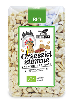 Orzeszki Ziemne Prażone Bez Soli BIO (2 szt x 350 g)