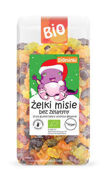 Żelki Misie Bez Żelatyny Bezglutenowe BIO 500 g