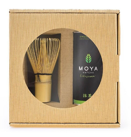 Zestaw Herbata Zielona Matcha Codzienna Japońska BIO 30 g & Miotełka Bambusowa Chasen