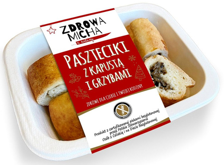 Paszteciki z Kapustą i Grzybami Bezglutenowe 140 g - Zdrowa Micha (Na Zamówienie