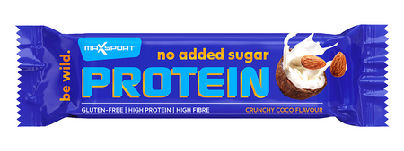 Baton Proteinowy Kokosowo - Migdałowy w Czekoladzie Mlecznej Bez Dodatku Cukrów Bezglutenowy (5 szt x 40 g)