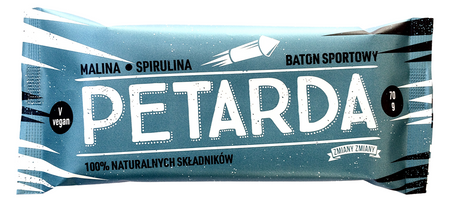 Baton Bakaliowy z Malinami i Spiruliną Petarda Bezglutenowy (3 szt x 70 g)