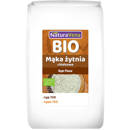 Mąka Żytnia Chlebowa Typ 720 BIO (5 szt x 1 kg)