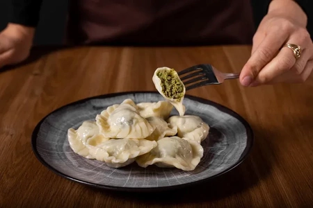 Orkiszowe pierożki z bakłażanem (450 g)