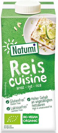 Krem Ryżowy Do Gotowania i Pieczenia Bez Dodatku Cukrów Bezglutenowy BIO (5 szt x 200 ml)