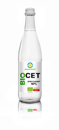 Ocet Spirytusowy 10 % Bezglutenowy BIO 500 ml