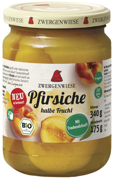 Brzoskwinie Połówki w Lekkim Syropie Bezglutenowe BIO 340 g () (Słoik) (2 szt x 175 g)