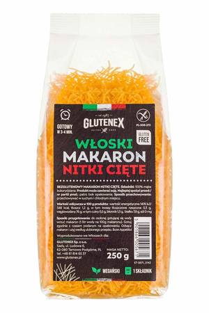 Makaron (Kukurydziany) Nitki Cięte Bezglutenowy 250 g