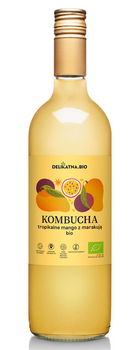 Kombucha Tropikalne Mango z Marakują BIO 750 ml