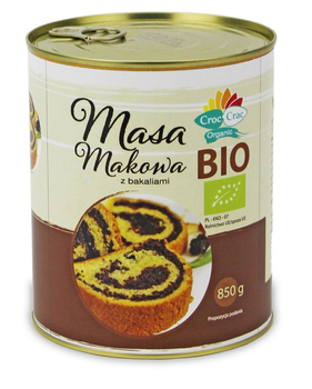 Masa Makowa z Bakaliami BIO 850 g  - Croc