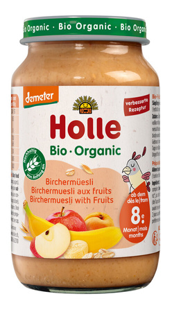 Musli Birchera z Owocami Bez Dodatku Cukrów Od 8 Miesiąca Demeter BIO  (Słoik) (3 szt x 220 g)