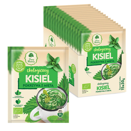 Kisiel Instant Pokrzywa Z Miętą Bezglutenowy Bio (6 szt x 30 g)