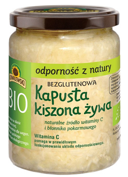 Kapusta Kiszona Żywa Niepasteryzowana Bezglutenowa BIO (2 szt x 400 g)