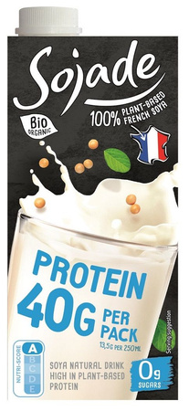 Napój Proteinowy Sojowy Naturalny Bez Cukru Bezglutenowy BIO (2 szt x 750 ml)