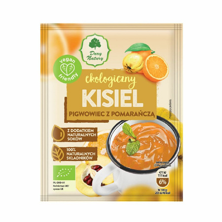 Kisiel Instant Pigwowiec z Pomarańczą Bezglutenowy BIO (7 szt x 30 g)