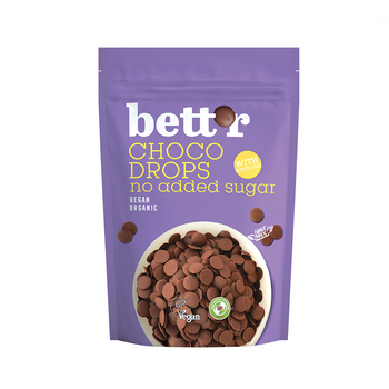 Dropsy Czekoladowe Bez Dodatku Cukrów BIO 200 g