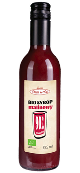 Syrop Malinowy 90 % BIO 375 ml