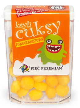 Cukierki z Ksylitolu Ksylicuksy o Smaku Pomarańczowym Bezglutenowe 13 g