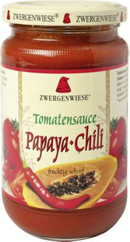 Sos Pomidorowy Papaya - Chili (Pikantny) Bezglutenowy BIO (2 szt x 340 ml)