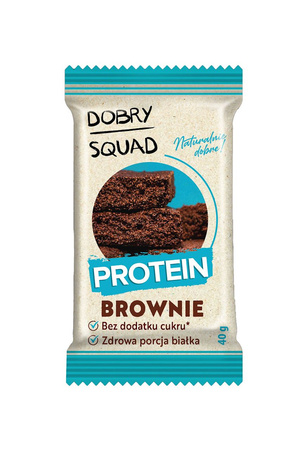 Ciastko Proteinowe o Smaku Brownie Bez Dodatku Cukru Bezglutenowe 40 g