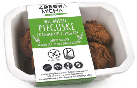 Ciastka Pieguski z Kawałkami Czekolady Bezglutenowe 140 g