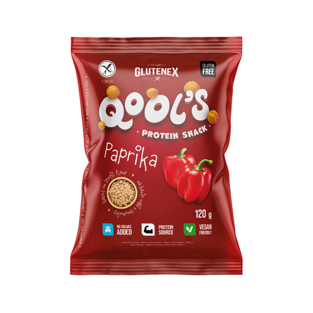 Chrupki Proteinowe Qool'S Paprykowe Bezglutenowe (4 szt x 120 g)