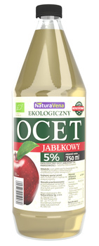 Ocet Jabłkowy 5 % Niefiltrowany BIO (4 szt x 750 ml)