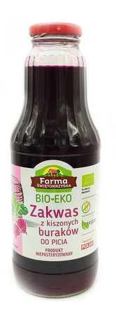 Zakwas z Buraków Kiszonych Niepasteryzowany Bezglutenowy BIO (2 szt x 700 ml)