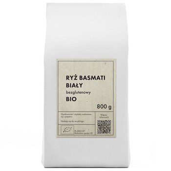 Ryż Basmati Biały Bezglutenowy BIO (2 szt x 800 g)