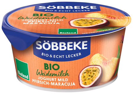 Jogurt Kremowy Brzoskwinia - Marakuja (3,8 % Tłuszczu w Mleku) BIO 150 g