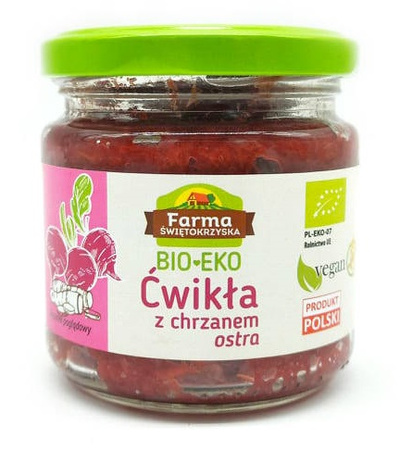 Ćwikła z Chrzanem Ostra Bezglutenowa BIO 160 g