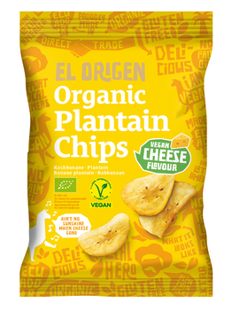 Chipsy z Plantana o Smaku Sera Wegańskie Bezglutenowe BIO (3 szt x 80 g)