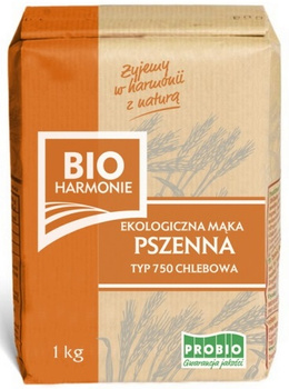 Mąka Pszenna Chlebowa Typ 750 BIO (3 szt x 1 kg)