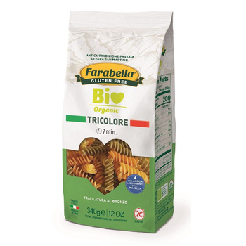 Makaron (Kukurydziano - Ryżowy Trójkolorowy) Świderki Bezglutenowy BIO 340 g