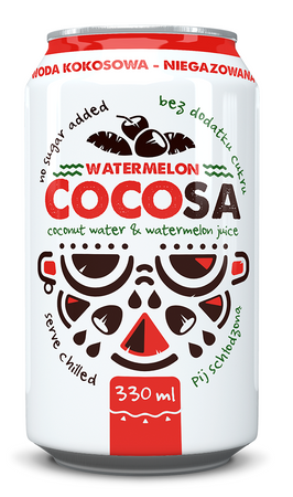 Woda Kokosowa z Sokiem z Arbuza  - Diet (4 szt x 330 ml)