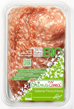 Salami z Fenkułem Dojrzewające Plastry Bezglutenowe BIO (2 szt x 70 g)