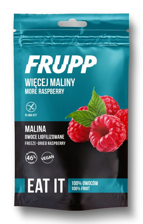 Frupp owoce Liofilizowane Malina Bezglutenowe 15 g