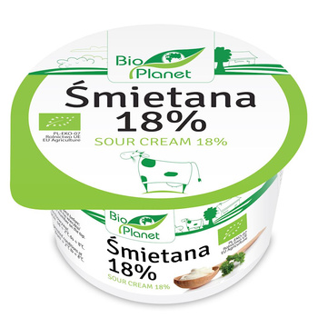 Śmietana 18 % BIO (4 szt x 200 g)