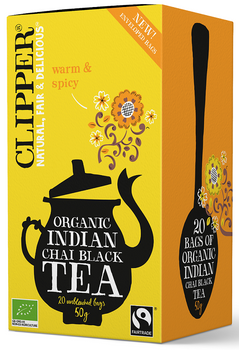 Herbata Czarna Chai z Cynamonem i Goździkami Fair Trade BIO (20 x 2,5 g) (3 szt x 50 g)