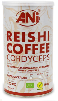 Kawa Rozpuszczalna Arabica z Reishi i Cordyceps BIO 100 g