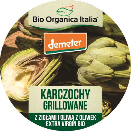 Karczochy Grillowane z Ziołami i Oliwą z Oliwek Extra Virgin Demeter BIO 125 g