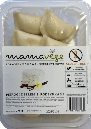 Pierogi z Serem i Rodzynkami Bezglutenowe 275 g