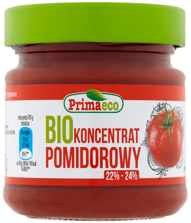 Koncentrat Pomidorowy 22 % - 24 % BIO 185 g